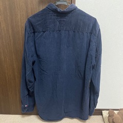 【Lサイズ】TOMMY HILFIGER ネイビー コーデュロイシャツの画像