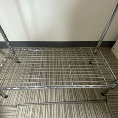 M617 スチールラック 3段 シルバー シェルフの画像