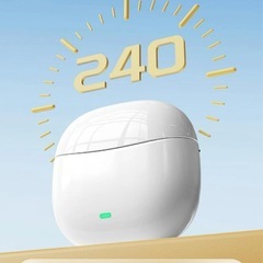 ワイヤレスイヤホン黒／Bluetooth5.4／Type-C急速充電／マイク内蔵⭐️新品未開封の画像