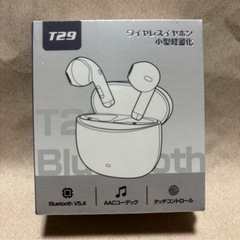 ワイヤレスイヤホン黒／Bluetooth5.4／Type-C急速充電／マイク内蔵⭐️新品未開封の画像