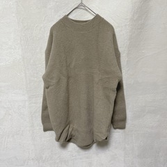 コメンスメント 新品 レディース クルーワイドセーター     サイズフリー トップス ニット Crew Wide Sweater C-274 トップス ニット 無地 日本製 レディースの画像