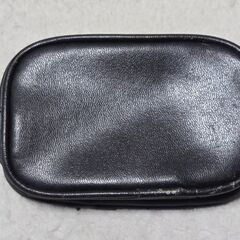 EMODA エモダ ビジュー付きポーチ レザー調ミニ小物入れ 雑貨 ブラックの画像