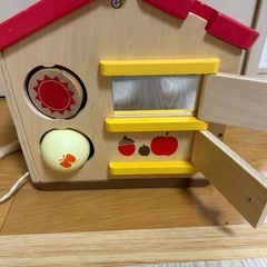 【木製知育玩具】ようこそ！森のわくわくハウス（エド・インター）美品・積み木1個欠品の画像