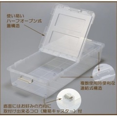 ベッド下収納ボックス【3個セット】の画像