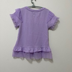 アナと雪の女王 エルサ アナ チュールフリル 半袖Tシャツ の画像