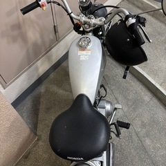 Honda solo シルバーバイク 原付　50cc 純正の画像