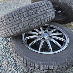 175/65R15  アルミホイール+冬タイヤ4本！コンパクトカー アクア　フィットの画像