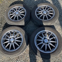 175/65R15  アルミホイール+冬タイヤ4本！コンパクトカー アクア　フィットの画像