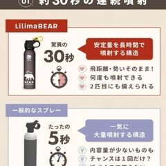 定価7980円★【超強力 熊撃退スプレー】熊よけスプレー 新品未開封の画像