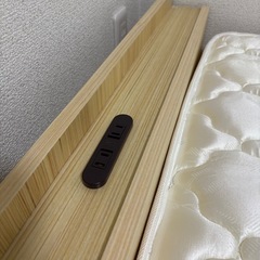 至急！シングルベッド　マットレス、掛け布団付き 10/26 15時までに取りに来ていただける方　の画像