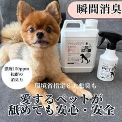 定価2970円★特許水使用！獣医師も使用するペット用除菌・消臭剤！の画像