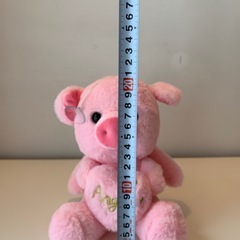 ぬいぐるみ バレンタイン 羽付き 豚 ブタ ぶた ハート ピンクの画像