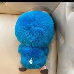 セサミストリート クッキーモンスター ぬいぐるみ 花柄の画像