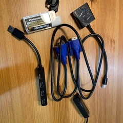 タッチペン、タイムタイマー(ジャンク)、コード類の画像
