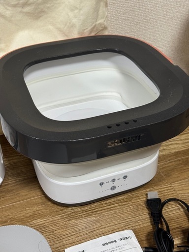 コンパクト折りたたみ洗濯機 脱水機能搭載 折り畳み