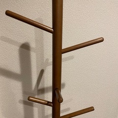 【天然木使用】　ポールハンガーの画像