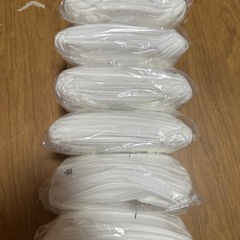 不織布マスク 白 30枚入×5袋まとめ売り　小さめサイズ約145mm×95mmの画像