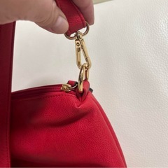 FIRANO 赤いレザーショルダーバッグ未使用品の画像