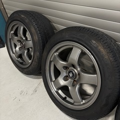 R32・GTR純正アルミ4本+アドバン18インチ1本の画像