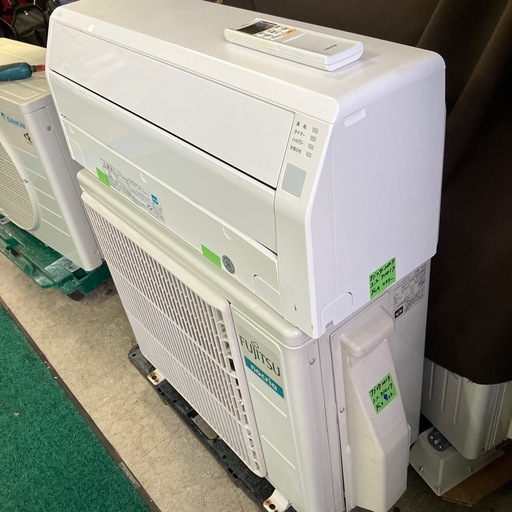 取付込、保証付、FUJITSU2019年2.2KW6畳用