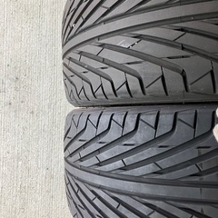 ORIGIN DNA オリジン 17インチ 9.5J＋30 PCD114.3 5穴 5H 235\45R17タイヤ付き　2本とおまけでタイヤのみ4本、ワイトレ2枚付の画像