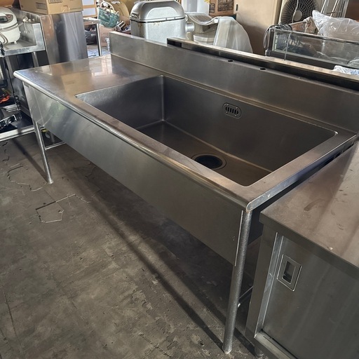 フジマック　1800×:50×850mm　 一槽シンク 現状渡し