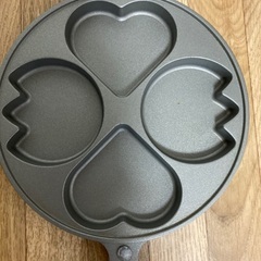 目玉焼きフライパンとシリコン型の画像