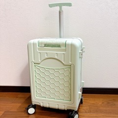 【新品未使用】キャリーケース 子どもが乗れる キッズキャリー 機内持込可 Sサイズ グリーンの画像