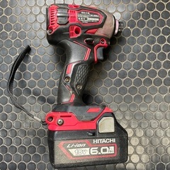 HITACHI ハイコーキ　インパクトドライバー　WH18DDL2 限定レッドの画像