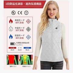 ヒーターベスト 
レディースの画像