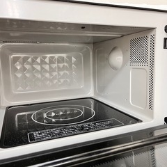 「引取決定」アイリスオーヤマ 電子レンジ 18L フラットテーブル ミラーガラス ブラック IMB-FM18-6の画像