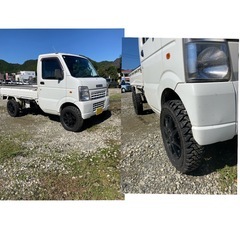 お好きなカラーに全塗装OK スズキ キャリー リフトアップ 新品オフロードタイヤ 5MT 軽トラ　トラックの画像