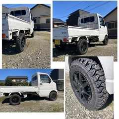 お好きなカラーに全塗装OK スズキ キャリー リフトアップ 新品オフロードタイヤ 5MT 軽トラ　トラックの画像