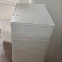 無印　ポイプロピレンケース　引き出し式　浅型　深型　８点セットの画像