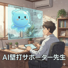 「AI壁打サポーター先生」が伴走します。 AI活用、一人で悩んでいませんか？？の画像