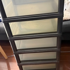 【衣服収納用】とうめいたな透明棚の画像
