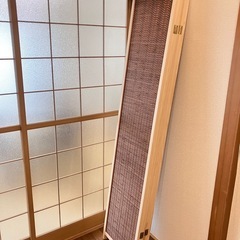 美品★180cm 3連パーテーション 2個　衝立 間仕切り 和室　和風の画像