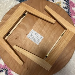 折りたたみ木製リビングテーブルの画像