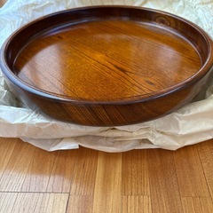 未使用　木製お盆
の画像