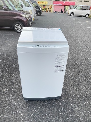 北九州市内配送設置無料　保証付き 東芝全自動洗濯機 ピュアホワイト AW-10M7-W [洗濯10.0kg /簡易乾燥(送風機能) /上開き]