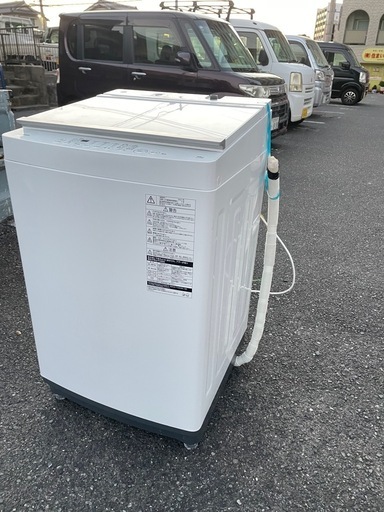北九州市内配送設置無料　保証付き 東芝全自動洗濯機 ピュアホワイト AW-10M7-W [洗濯10.0kg /簡易乾燥(送風機能) /