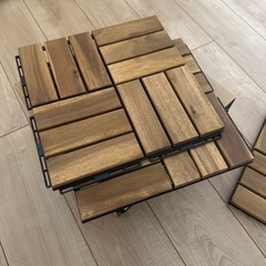 IKEA RUNNEN（ルッネン）ウッドデッキタイル 0.81㎡（9枚入り）新品未使用の画像