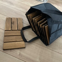 IKEA RUNNEN（ルッネン）ウッドデッキタイル 0.81㎡（9枚入り）新品未使用の画像