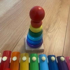 おもちゃ　リングタワー、鉄琴　　 の画像