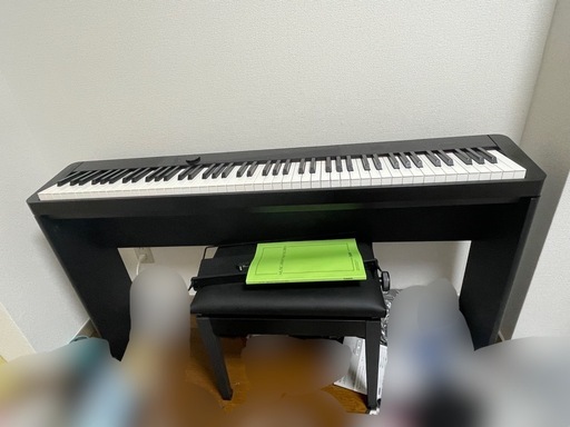 CASIO 折りたたみ電子ピアノ ブラック　PX-S1100