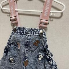 アニマル刺繍　ジャンバースカート　100cmの画像
