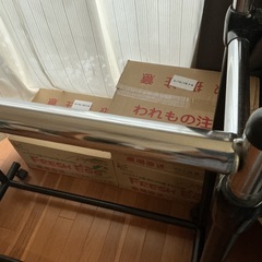 🌻ハンガーパイプ2段　綺麗め中古品　分解なしで持って行ってくれる方🌻の画像