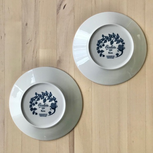 アラビア　ルノ　フロストベリー　プレート　16.5cm　2点　150周年　ロゴ