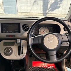 ダイハツ　ミラココア　L675S ピンク　ナビ付き　車検令和9年2月　前後ドラレコ　即日納車OKの画像