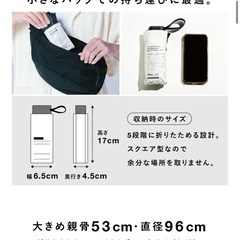 【3回使用済み】折りたたみ傘 晴雨兼用 日傘 IZA の画像